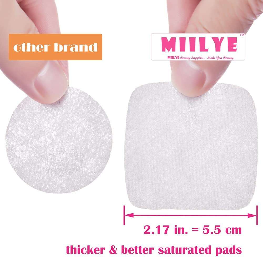 80PCS Nail Polish Remover Pads in Box, Easy to Carry | Instant Removal | Lint Free Nail Polish Wipes for Natural Air-dried Water/Oil Based Nail Polish Soak Off - Image 5