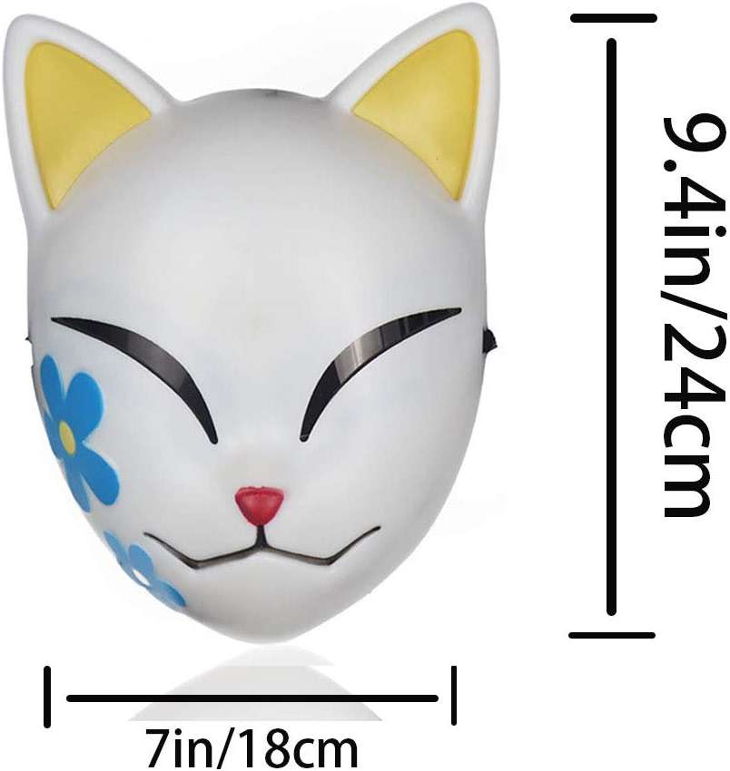 Kamado Tanjirou Cosplay Mask - Tengu & Fox Mask - Masquerade Dress Up Cosplay Props for Adults Halloween - Image 2
