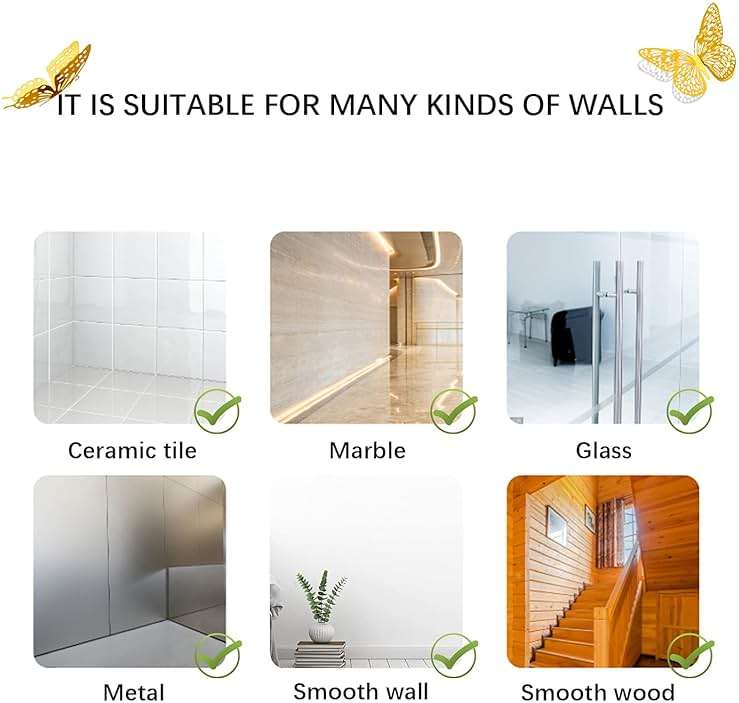 SAOROPEB 3D Butterfly Wall Decor - 48 Pcs, 4 Styles, 3 Sizes, Gold Butterfly Decorations for Birthday & Party Celebrations, Removable Stickers - Image 7