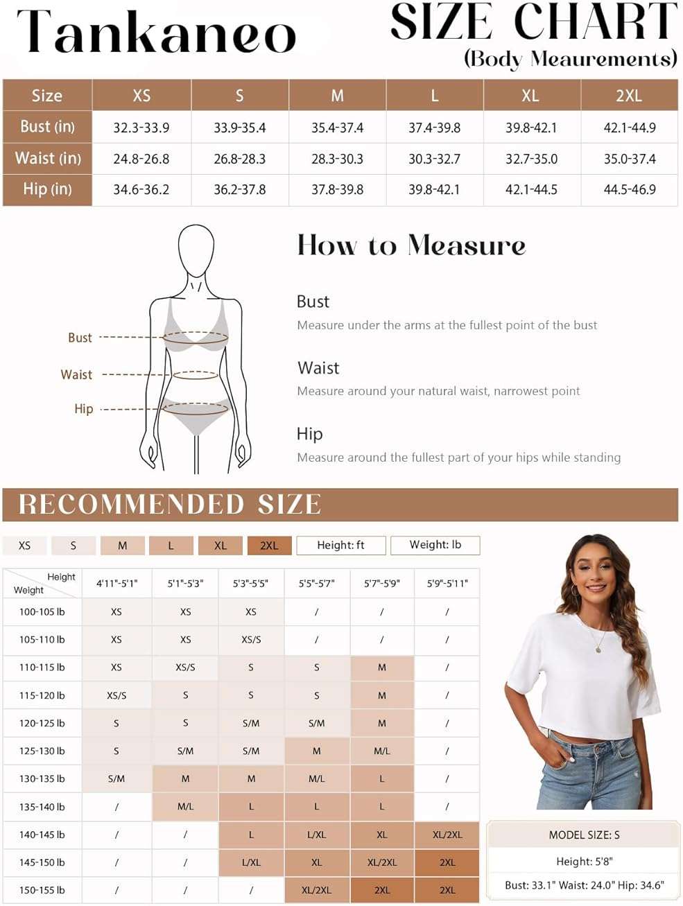 Tankaneo Women Half Sleeve Cropped T-Shirts Drop Shoulder Round Neck Crop Tops Casual Summer Solid Color Basic Tees - Image 4