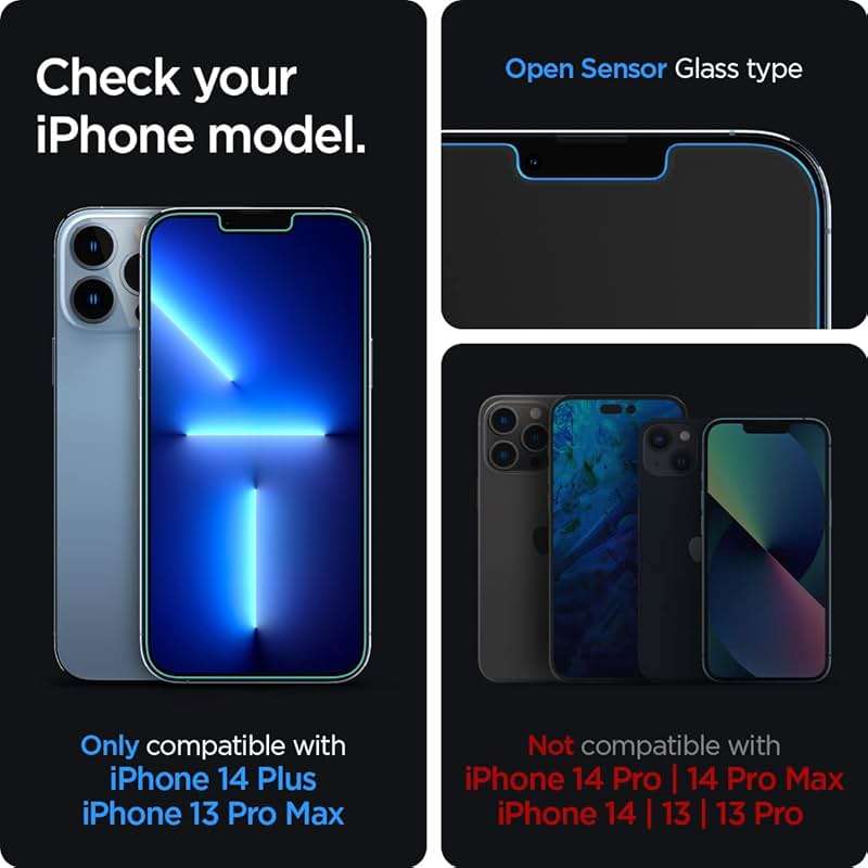 Spigen Tempered Glass Screen Protector designed for iPhone 14 Plus/iPhone 13 Pro Max [2 Pack] - Image 2