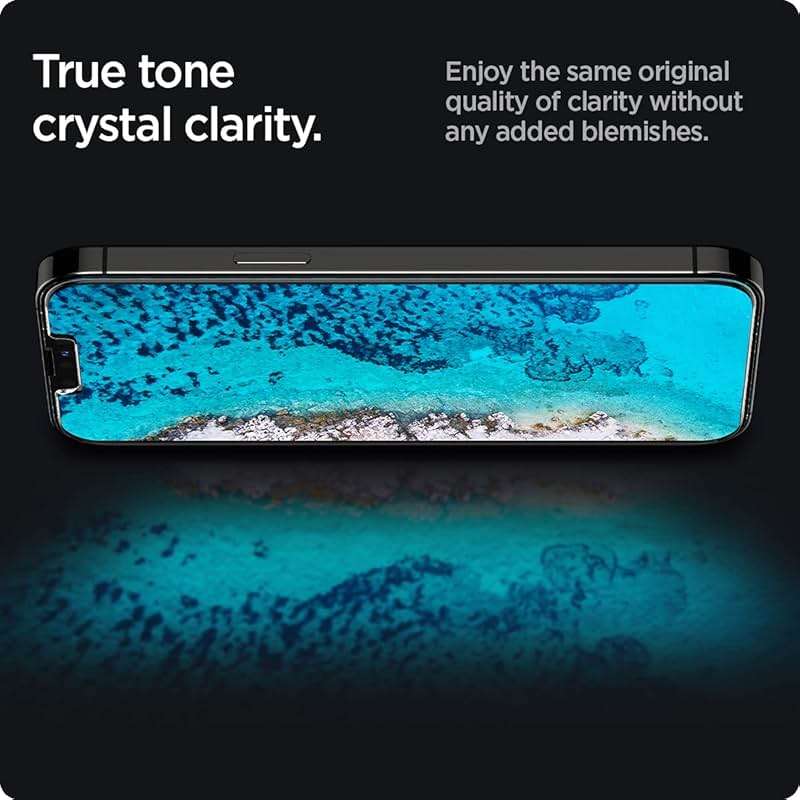 Spigen Tempered Glass Screen Protector designed for iPhone 14 Plus/iPhone 13 Pro Max [2 Pack] - Image 5
