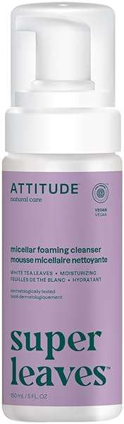 ATTITUDE Micellar Foaming Facial Cleanser, EWG Verified, Dermatologically Tested, Plant and Mineral-Based, Vegan, Coconut & Wildberries Scent, 5 Fl Oz - Image 1
