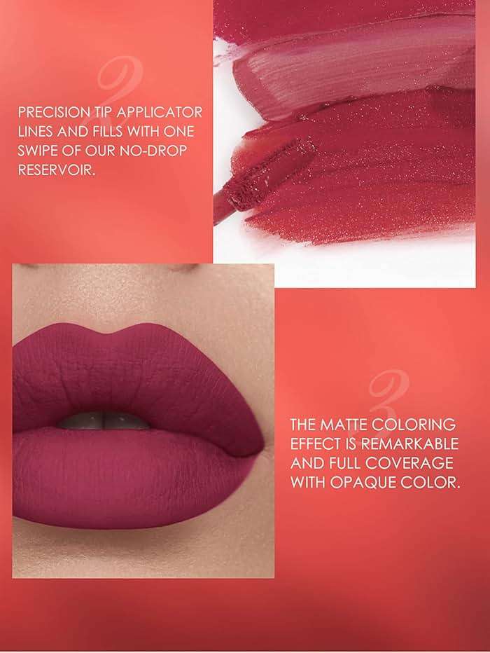 BestLand 12Pcs Matte Liquid Lipstick + Lip Liner Pens Set, Velvety Nude Lip Stain Waterproof Long Wear Makeup Gift Set - Image 8