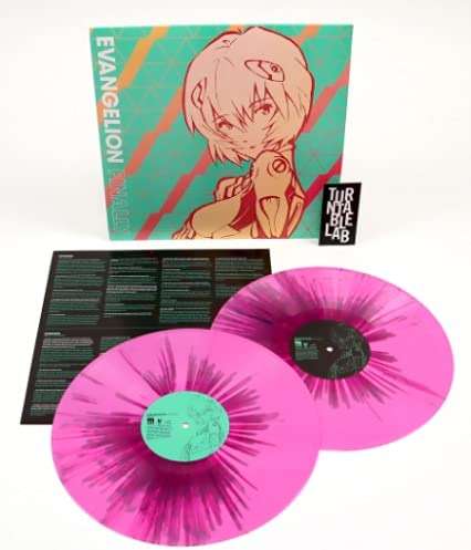 Evangelion Finally Limited Edition Opaque Pink And Magenta Splatter Vinyl - Image 2