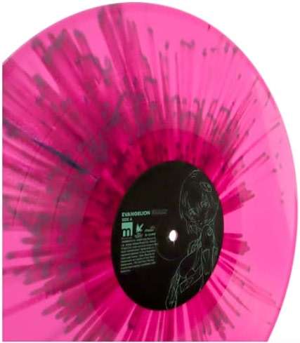 Evangelion Finally Limited Edition Opaque Pink And Magenta Splatter Vinyl - Image 3