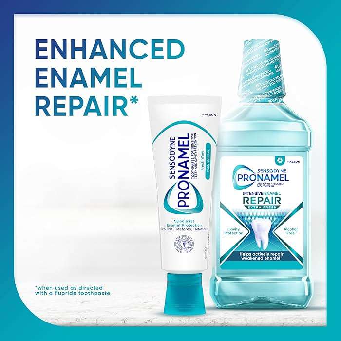 Sensodyne Pronamel Fresh Breath Enamel Toothpaste for Sensitive Teeth and Cavity Protection, Fresh Wave - 4 oz (4 Pack) - Image 6