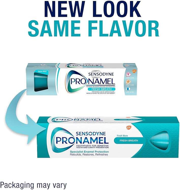 Sensodyne Pronamel Fresh Breath Enamel Toothpaste for Sensitive Teeth and Cavity Protection, Fresh Wave - 4 oz (4 Pack) - Image 9