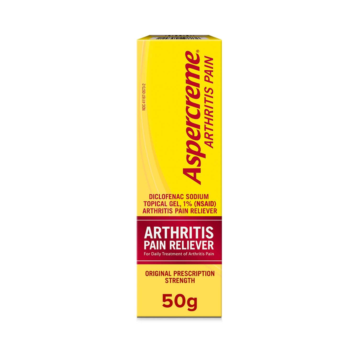 Aspercreme Arthritis Pain Relief Gel for Arthritis & Joint Pain, Non-steroidal Anti-inflammatory Topical Gel with Max-Strength Diclofenac Sodium, 50 g - Image 1