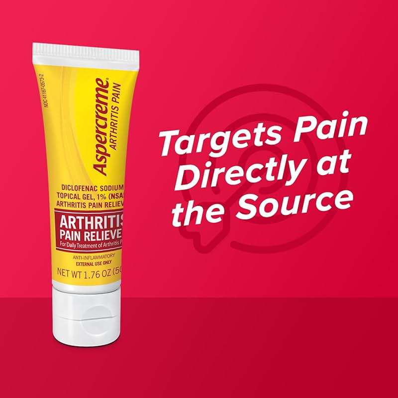 Aspercreme Arthritis Pain Relief Gel for Arthritis & Joint Pain, Non-steroidal Anti-inflammatory Topical Gel with Max-Strength Diclofenac Sodium, 50 g - Image 4