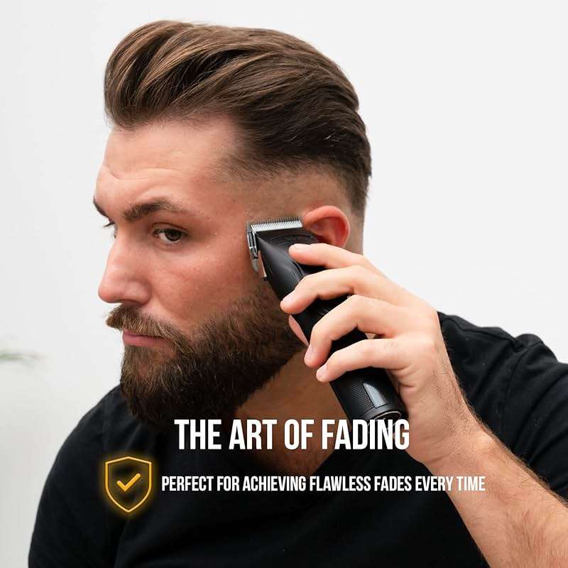Novah® Professional Hair Clippers for Men, Professional Barber Clippers and Trimmer Set, Mens Cordless Hair Clipper for Barbers Haircut Kit Fade - Image 6