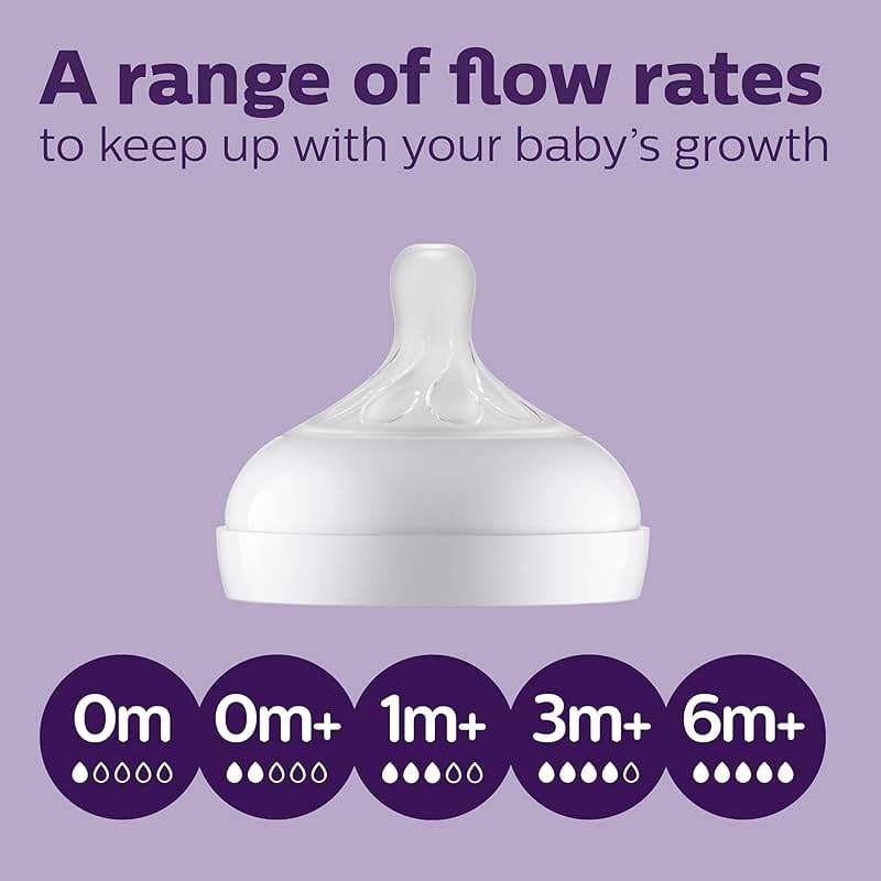 Philips Avent Natural Baby Bottles with Natural Response Nipples (Fast Flow, Flow 4), 11oz, 4-Pack, SCY906/04 - Image 10