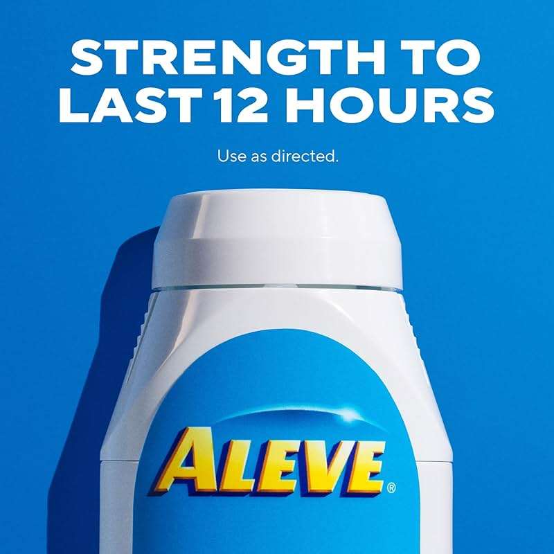 Aleve Pain Reliever & Fever Reducer Naproxen Sodium Caplets, Body and Arthritis Pain Reliever, Medicine for Adults and Children Ages 12 and Up, 60 Individual Pouches - Image 5
