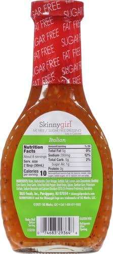 Skinnygirl Fat-Free Salad Dressing, Sugar-Free Italian, 8 Ounce - Image 3