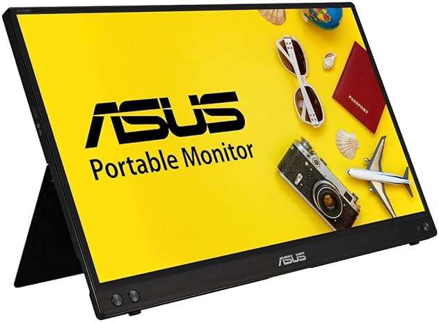 ASUS ZenScreen 15.6 Inch Portable Monitor - 1080P, Full HD, IPS, USB Type-C, Eye Care, Kickstand, for Laptop, PC, Phone, Console, Anti-Glare Surface, 3-Year Warranty - MB16ACV - Image 2