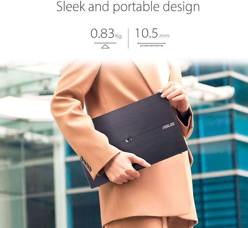 ASUS ZenScreen 15.6 Inch Portable Monitor - 1080P, Full HD, IPS, USB Type-C, Eye Care, Kickstand, for Laptop, PC, Phone, Console, Anti-Glare Surface, 3-Year Warranty - MB16ACV - Image 5