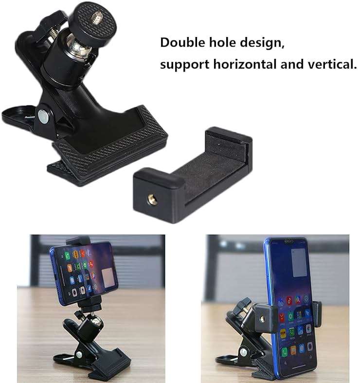 RockCheems Guitar Head Phone Holder Mount for Live Broadcast Teaching Video Recording Android and iPhone Compatible Guitar/Electric Guitar/Bass/Ukulele - Image 4
