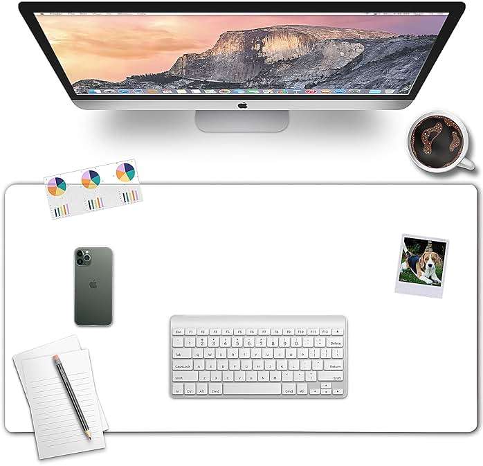 Awnour Clear Desk Mat on top of desks - 32 x 16 inches - Clear Transparent Plastic Desk Protector - Desk Writing Mat for Office and Home - Image 5