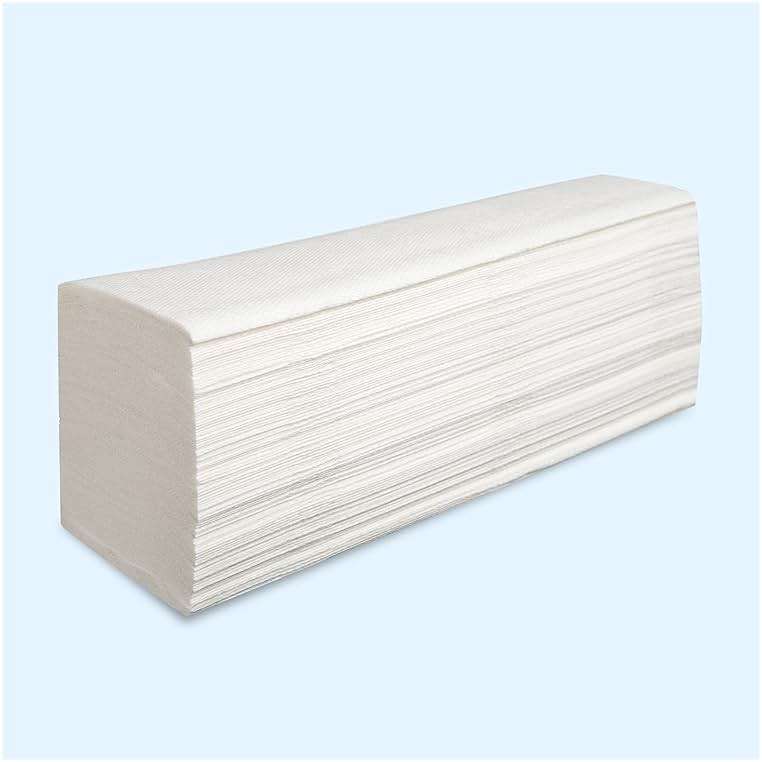 Papernet Multifold Paper Towels Powered by Dissolve Tech | Compatible with Universal Dispenser | 4,000 1-ply sheets, each 9.5” x 9.2” - Image 4