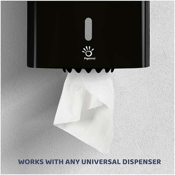 Papernet Centerpull Paper Towels | 6 Rolls Powered by Dry Tech | Compatible with Universal Dispenser | 1-ply 7.6” x 12” - Image 5