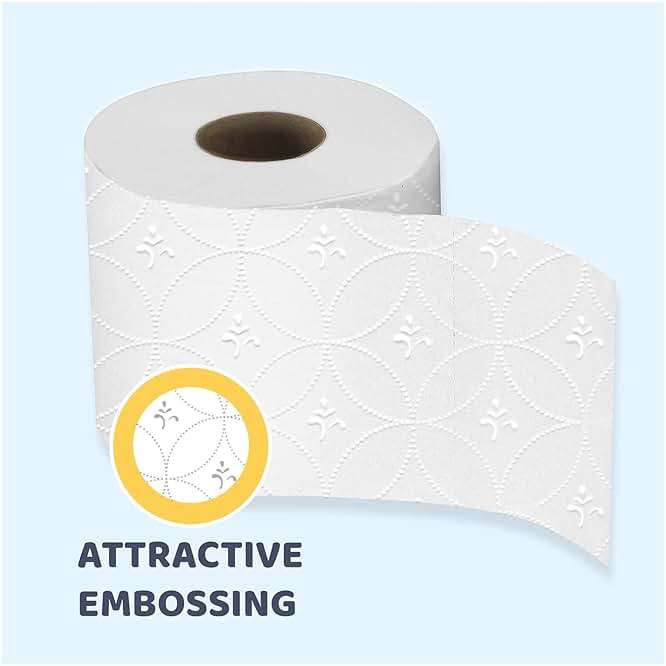 Papernet Toilet Tissue 48 Single Rolls with 400 Premium Quality Sheets per roll | Compatible with Universal Dispensing System | 2 ply 400 sheets 4.1” x 4.0” - Image 4