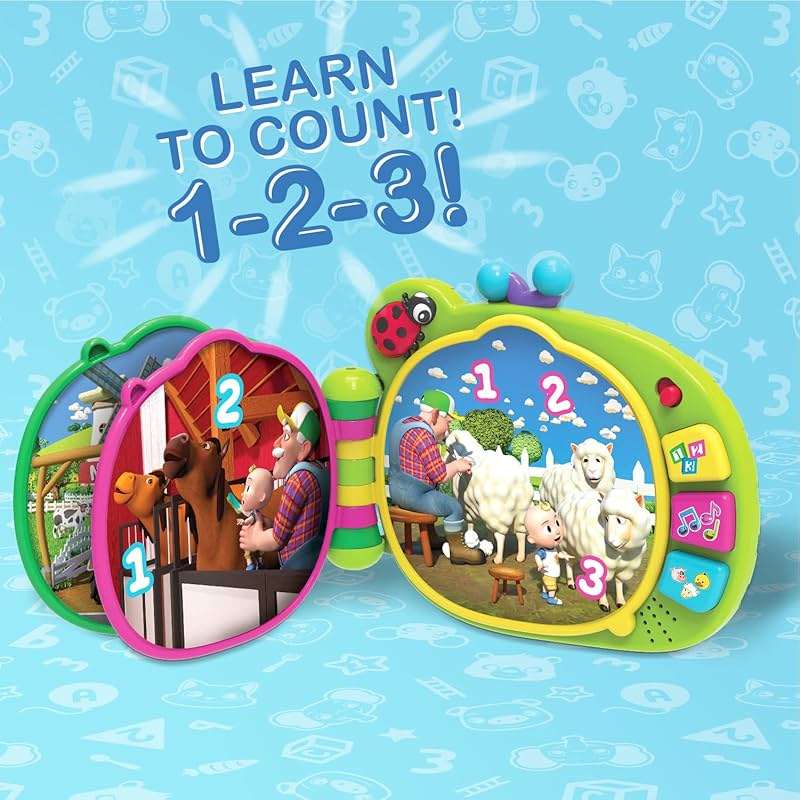 CoComelon Learning Book Interactive Toy for Toddlers, 3 Learning Modes, Music, 50 Learning Phrases, Officially Licensed Kids Toys for Ages 18 Month - Image 5