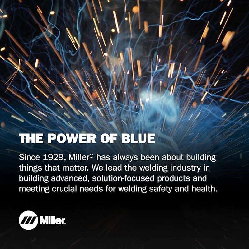 Miller Classic Series Auto-Darkening Welding Helmet - Professional TIG/MIG Welding Mask with ClearLight Technology, High Definition Optics, Variable Shade 8-13, Comfortable Headgear, Black - Image 6