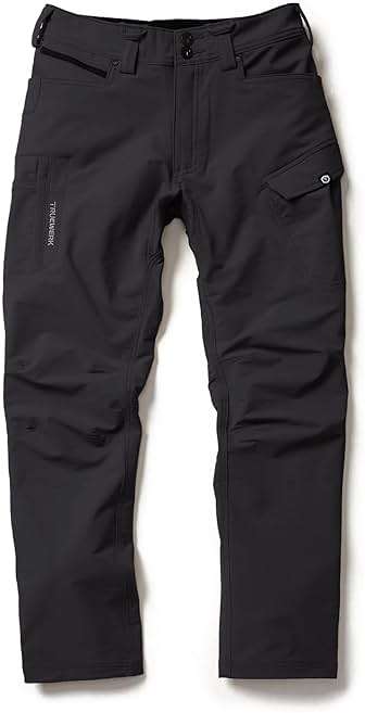 TRUEWERK Men's Work Pants - T2 WerkPant, Water Resistant, Windproof, Double-Woven Softshell, 4-Way Stretch, 9 Pockets - Image 1