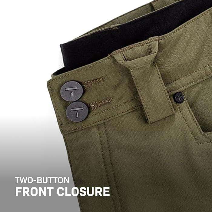 TRUEWERK Men's Work Pants - T2 WerkPant, Water Resistant, Windproof, Double-Woven Softshell, 4-Way Stretch, 9 Pockets - Image 7