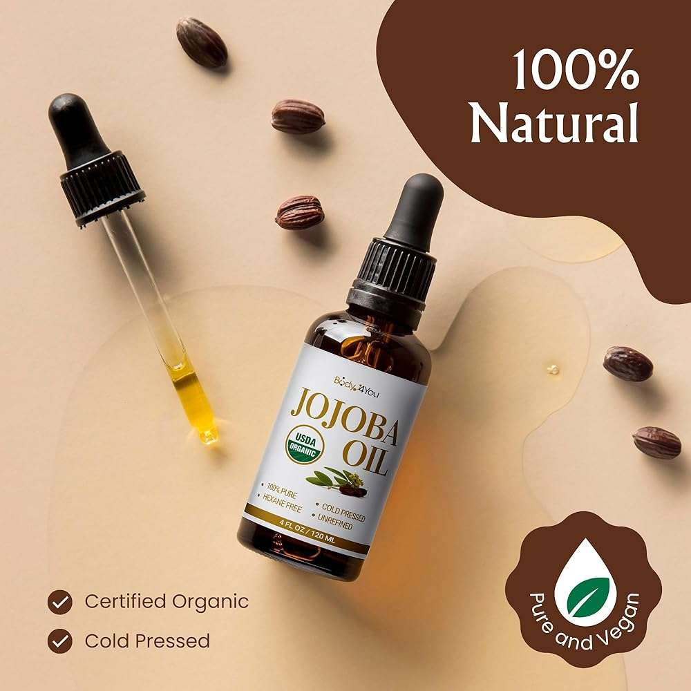 BodyJ4You Organic Jojoba Oil Piercing Aftercare - USDA 100% Pure Cold Pressed Ear Stretching Oil - Gauge Care Nose Septum Cartilage Tragus Navel - Natural Skin Recovery Moisturizer Vegan - Value Pack - Image 2