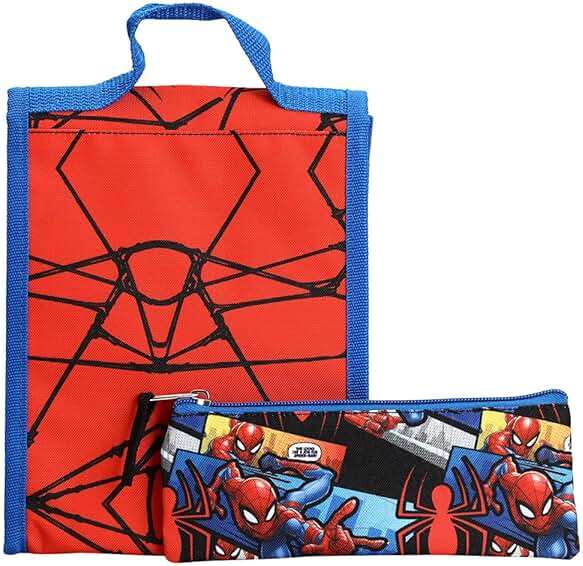 BIOWORLD Mens Spider-man 6-Piece Backpack Set (Little Kid/Big Kid), Blue, One size - Image 5