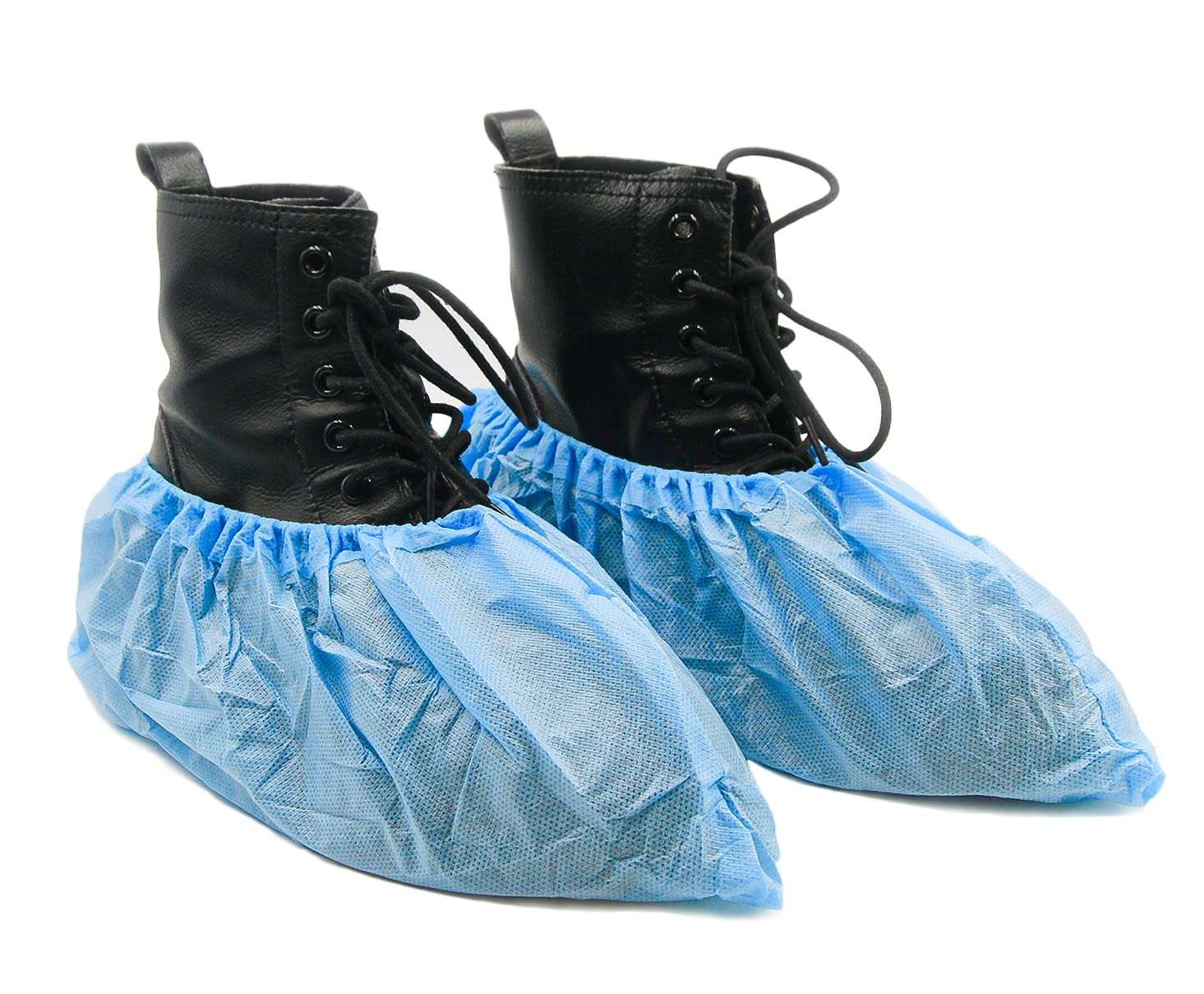 Greenour 100 Pack Super Anti-Skid Disposable Shoe Covers Waterproof Durable Extra Thicker Boot Cover - Image 1