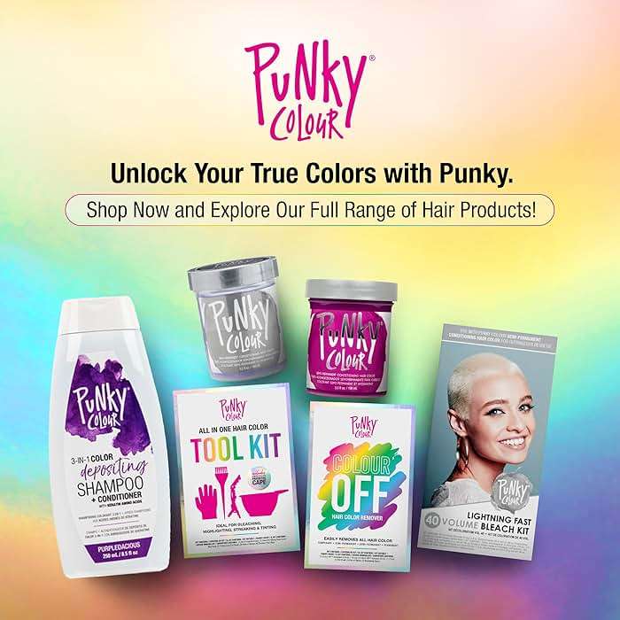 Punky Colour 3-in-1 Color Depositing Conditioner & Hair Cleanser - Purpledacious, Semi Permanent Hair Color, Temporary Hair-Dye, Sulfate-Free, Vegan, 8.5 fl oz. - Image 6
