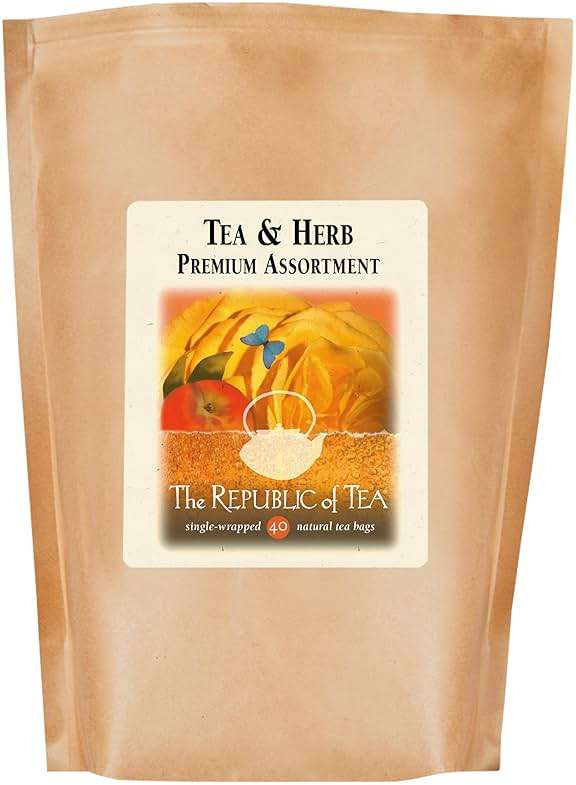 The Republic of Tea – Premium Assortment of Teas & Herbs, 40 Individually Wrapped Tea Bags - Image 2