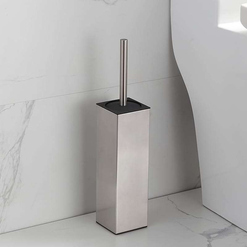 BGL Toilet Brush Holder Freestanding,Brushed Nickel,304 Stainless Steel,SUS304 Toilet Bowl Brush and Holder for Bathroom - Space Saving,Sturdy,Deep Cleaning,Covered Brush - Image 1