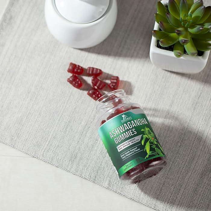 Ashwagandha Gummies - Advanced Ashwagandha Gummy Formula for Daily Use - Natural Antioxidant Support & Brain Health Support - Natural Calm, Relaxation, & Immune Support - Berry Flavor - 60 Gummies - Image 9