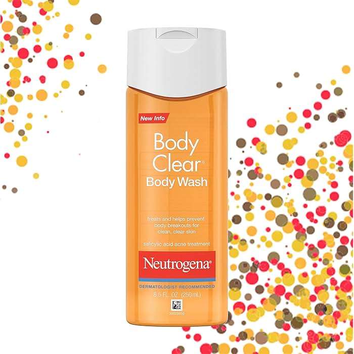 Neutrogena Body Clear Acne Body Wash, 2% Salicylic Acid Acne Medication, Oil-Free & Glycerin for Breakouts on Back, Chest & Shoulders, Non-Comedogenic, Gentle on Skin, Unscented, 8.5 Fl Oz, 3 Pack - Image 4