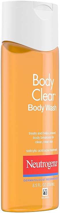 Neutrogena Body Clear Acne Body Wash, 2% Salicylic Acid Acne Medication, Oil-Free & Glycerin for Breakouts on Back, Chest & Shoulders, Non-Comedogenic, Gentle on Skin, Unscented, 8.5 Fl Oz, 3 Pack - Image 9