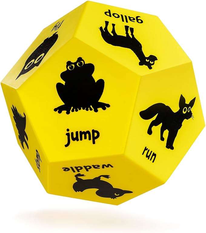 Covelico Animal Exercise Dice - Kids Exercise Equipment, Gross Motor Toys for Toddlers 3-5 & Physical Education Equipment, Recess Toys for Elementary Outside or Indoor Physical Activities for Kids - Image 1