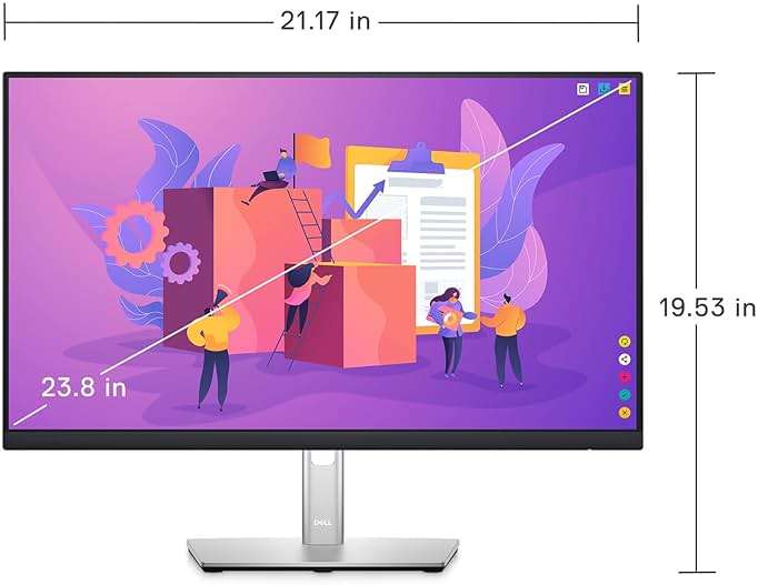 Dell 24 Monitor - P2422H - Full HD 1080p, IPS Technology, ComfortView Plus Technology - Image 5