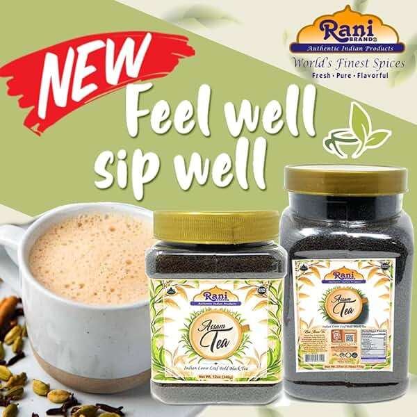 Rani Assam Tea (Indian Loose Leaf Bold Black Tea) 12oz (340g) PET Jar ~ All Natural | Vegan | Gluten Friendly | Salt & Sugar Free | NON-GMO | No Colors | Indian Origin - Image 4