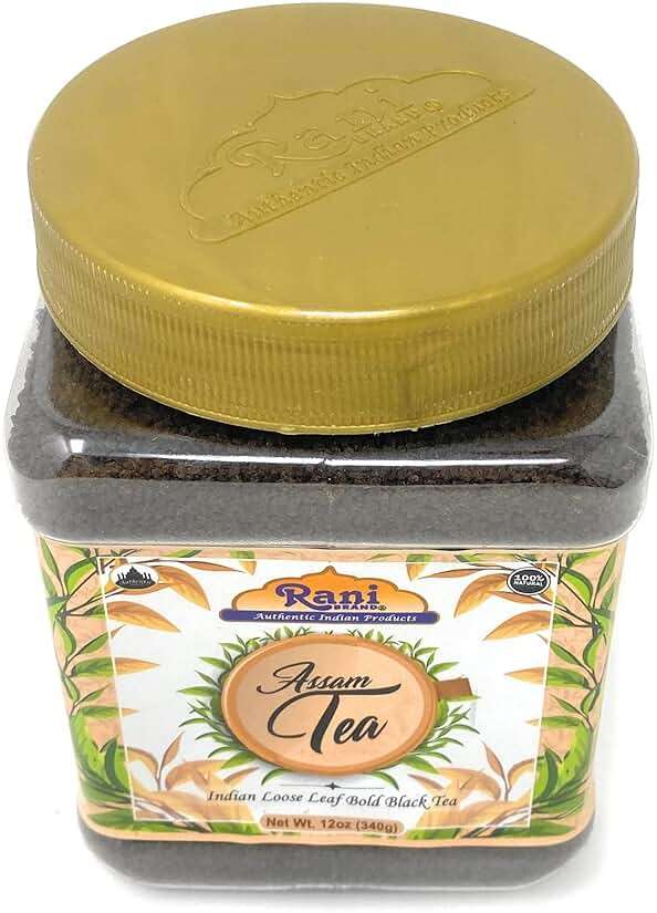 Rani Assam Tea (Indian Loose Leaf Bold Black Tea) 12oz (340g) PET Jar ~ All Natural | Vegan | Gluten Friendly | Salt & Sugar Free | NON-GMO | No Colors | Indian Origin - Image 8