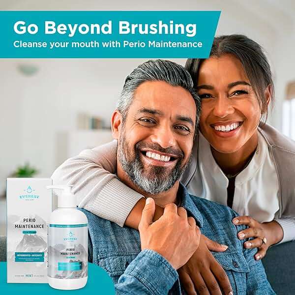 Perio Maintenance Alcohol Free Mouthwash – Concentrated Mouthwash for Bad Breath, Plaque, Sensitive Teeth, and Gingivitis or Gum Disease - Fresh Mint Flavored Fluoride Rinse Pack of 2 by Everest - Image 3