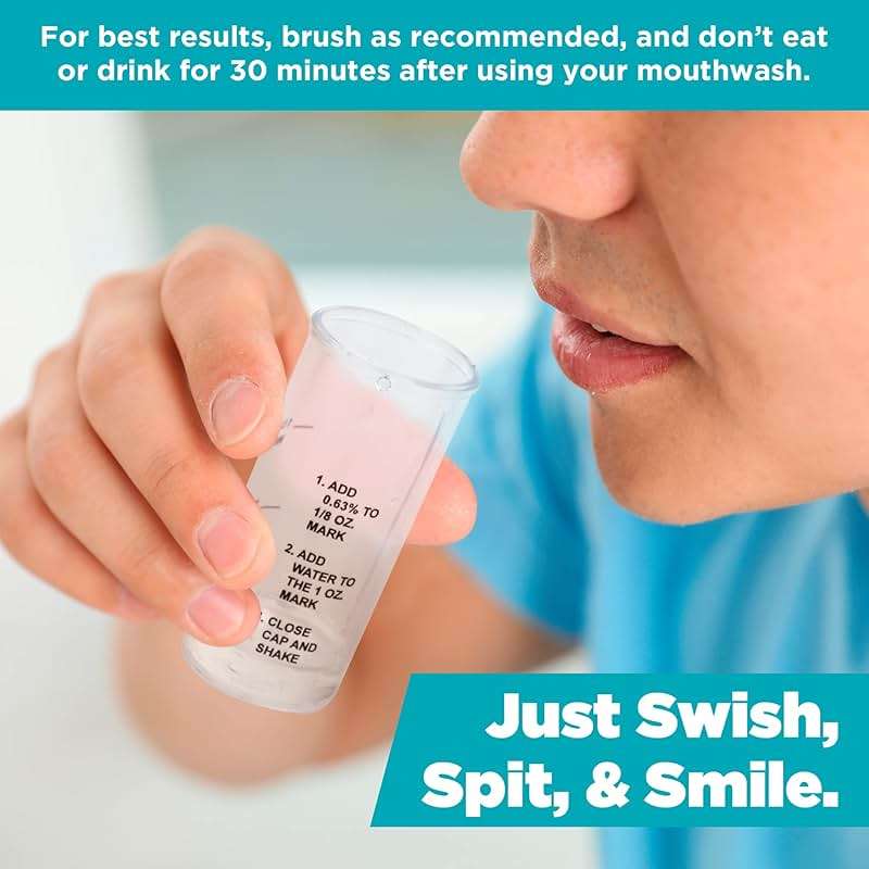 Perio Maintenance Alcohol Free Mouthwash – Concentrated Mouthwash for Bad Breath, Plaque, Sensitive Teeth, and Gingivitis or Gum Disease - Fresh Mint Flavored Fluoride Rinse Pack of 2 by Everest - Image 7
