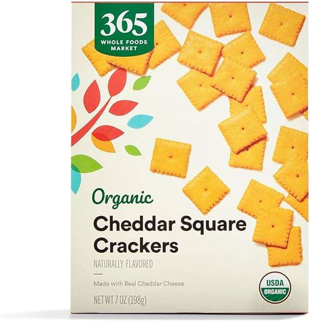 365 by Whole Foods Market Organic Cheddar Squares, 7 OZ - Image 1