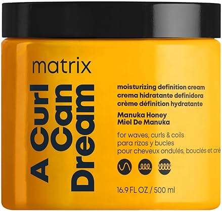 Matrix A Curl Can Dream Moisturizing Leave-in Cream - Moisturizes & Defines Curls Without Flaking For Curly, Coily, and Wavy Hair, Protects from Heat Styling, Anti-Frizz & Detangling, 16.9 Fl Oz - Image 1