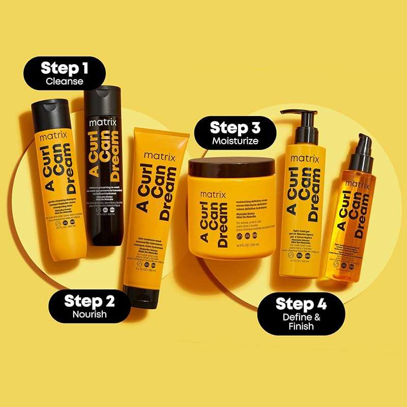 Matrix A Curl Can Dream Moisturizing Leave-in Cream - Moisturizes & Defines Curls Without Flaking For Curly, Coily, and Wavy Hair, Protects from Heat Styling, Anti-Frizz & Detangling, 16.9 Fl Oz - Image 8