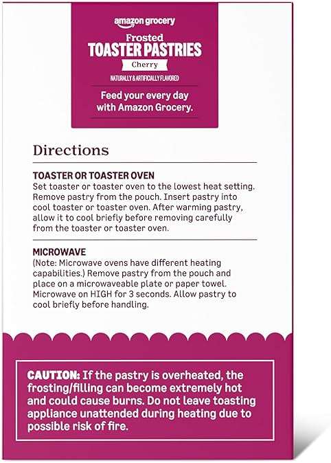 Amazon Grocery, Frosted Toaster Pastries, Cherry, 13.5 Oz, 8 Ct - Image 5
