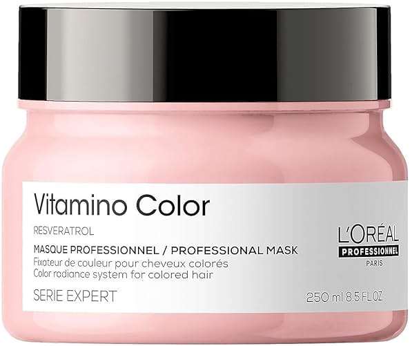 L'Oréal Professionnel Vitamino Color Hair Mask - Protects & Preserves Hair Color, Enhances Shine & Vibrancy, Moisturizes & Detangles - Image 1