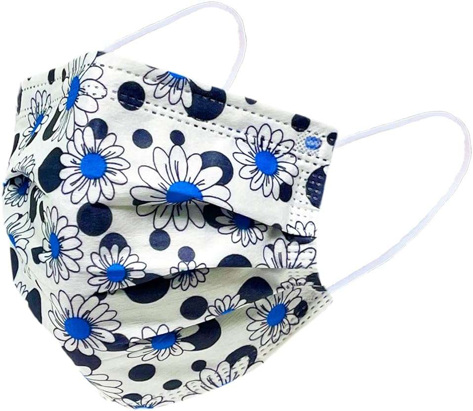 Everydayspecial Disposable Safety Mask 3 Layer Protection Face Mask for Adults 50 pcs (Flower Assorted Print 2) - Image 8